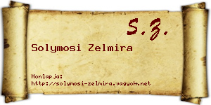 Solymosi Zelmira névjegykártya
